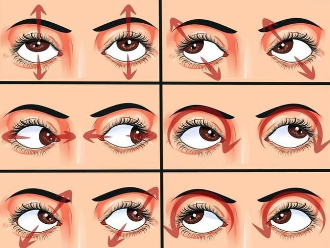 movimientos oculares en gimnasia para restaurar la visión