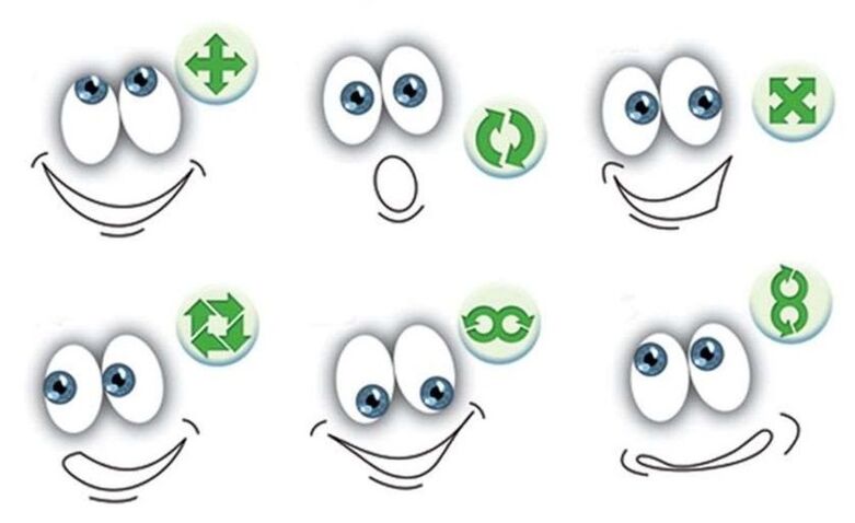 Ejercicios oculares para restaurar la visión.